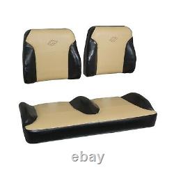 Club Car DS Golf Cart 2000-Up Suite Seats Bucket Style Black/Tan