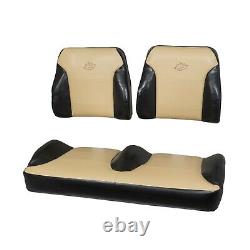 Club Car DS Golf Cart 2000-Up Suite Seats Bucket Style Black/Tan