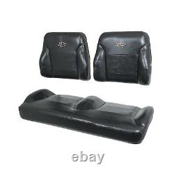 Club Car DS Golf Cart 2000-Up Suite Seats Bucket Style Solid Black