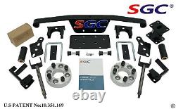 Club Car DS Golf Cart 4 Spindle Extension Lift Kit +14 Wheels and 22 AT Tires