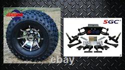 Club Car DS Golf Cart 6 A-Arm Lift Kit + 10 Wheels and 22 AT Tires 1982-2003