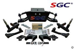 Club Car DS Golf Cart 6 A-Arm Lift Kit + 10 Wheels and 22 AT Tires 1982-2003