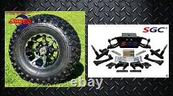 Club Car DS Golf Cart 6 A-Arm Lift Kit + 10 Wheels and 22 AT Tires 2004.5-UP