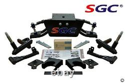 Club Car DS Golf Cart 6 A-Arm Lift Kit + 12 Wheels and 22 M/T Tires 2004.5-up