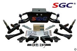 Club Car DS Golf Cart 6 A-Arm Lift Kit + 12 Wheels and 22 M/T Tires 2004.5-up