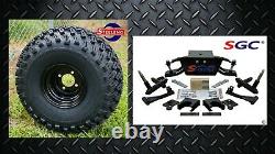 Club Car DS Golf Cart 6 A-Arm Lift Kit + 8 Wheels and 22 AT Tires 2004.5-UP