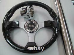 Club Car DS Golf Cart Black Steering Wheel Adapter Column Cover 300DSSS