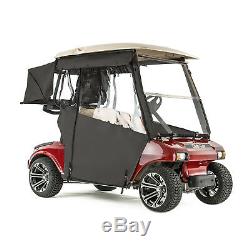 Club Car DS Golf Cart PRO-TOURING Sunbrella Track Enclosure Black