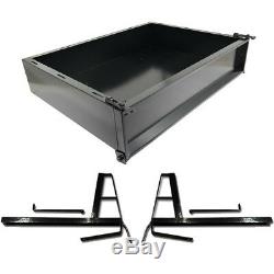 Club Car DS Golf Cart Part Black Powder Coated Utility Cargo Bed Box 2000-UP