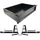 Club Car Ds Golf Cart Part Black Powder Coated Utility Cargo Bed Box 2001-up
