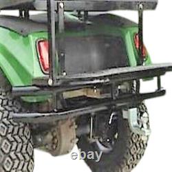 Club Car DS Golf Cart Rear Bumper 2 Hitch Receive Gloss Black