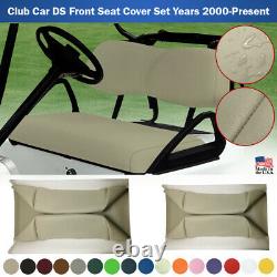 Club Car DS Golf Cart Seat Cover Vinyl Front Replacement Set 2000 Present