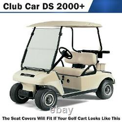 Club Car DS Golf Cart Seat Cover Vinyl Front Replacement Set 2000 Present