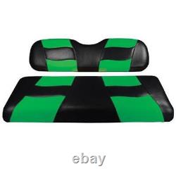 Club Car DS Madjax Riptide Seat Covers Black with Green