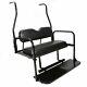 Club Car Ds New Black Rear Flip Seat With Roof Supports (2000.5 Up)