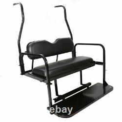 Club Car DS New Black Rear Flip Seat with Roof Supports (2000.5 Up)