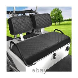 Club Car DS Pre 1982-2000 Front Seat Cover EASY SLIP ON Replacement Set BLACK