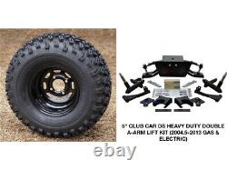 Club Car Ds 6 Double A-arm Lift Kit (04.5-13) + 10 Wheels & 22 At Tires Combo