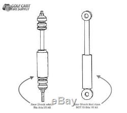 Club Car Ds 6 Double A-arm Lift Kit (82-04.5) + 10 Wheels & 22 At Tires Combo