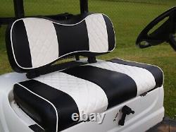 Club Car Front Seat Cover Black White Diamond Stitch For Precedent Golf Car 04+