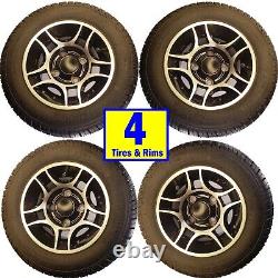 Club Car GOLF CART WHEELs RIMs TIREs LUG NUTS 205/50-10 Fairway Master no lift