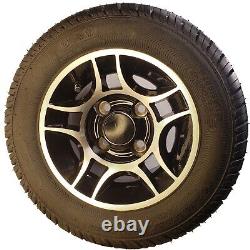 Club Car GOLF CART WHEELs RIMs TIREs LUG NUTS 205/50-10 Fairway Master no lift