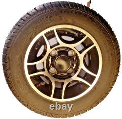 Club Car GOLF CART WHEELs RIMs TIREs LUG NUTS 205/50-10 Fairway Master no lift