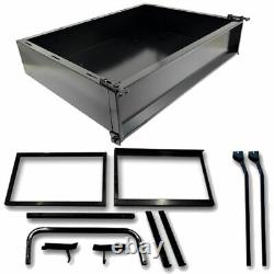 Club Car Golf Cart GTW Black Steel Cargo Box Kit for Precedent Models 2004-2021