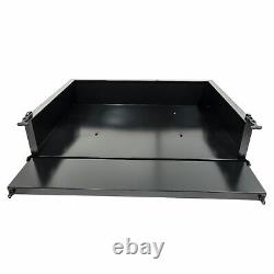 Club Car Golf Cart GTW Black Steel Cargo Box Kit for Precedent Models 2004-2021