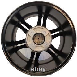 Club Car Golf Cart RIM WHEEL 14x7 4/4 SET OF 4 Aluminum Black/Machined spoke