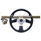 Club Car Onward Black Golf Cart Steering Wheel/hub Adapter/chrome Cover Kit
