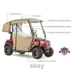 Club Car Onward Golf Cart PRO-TOURING Sunbrella Track Enclosure Black