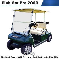 Club Car PRE-2000 DS Golf Cart Front Marine Grade Vinyl Replacement Seat Covers