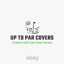 Club Car Pre-2000 (FRONT / REAR COMBO) Golf Cart Seat Cover (Solid Color)