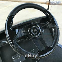 Club Car Precedent 13 Aviator-5 Black Grip Golf Cart Steering Wheel