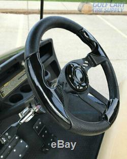 Club Car Precedent 13 Aviator-5 Black Grip Golf Cart Steering Wheel