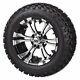 Club Car Precedent 6 Lift Kit + 14x7 Type 12 Wheels + 23 Black Trail Tires