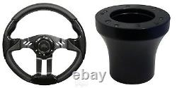 Club Car Precedent Aviator 5 Steering Wheel Kit (Black Grip with Black Spokes)