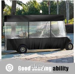 Club Car Precedent Black Rain Enclosure 6 Passenger Seat Golf Cart Cover Limo