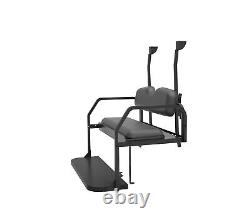 Club Car Precedent Black Rear Flip Seat with Roof Supports