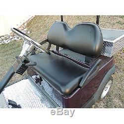 Club Car Precedent Black Vinyl Golf Cart Seat Cover Set