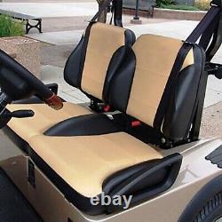 Club Car Precedent Golf Cart 2004-11 Suite Seats Bucket Style Black/Tan