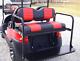 Club Car Precedent Golf Cart 2004+ Black & Red Seat Cover, Set Of 4
