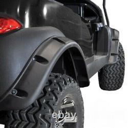 Club Car Precedent Golf Cart 2004-Up Fender Flares Set of 4 Black