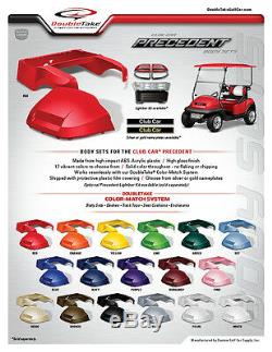Club Car Precedent Golf Cart NEW Front & Rear Black Body Set Kit