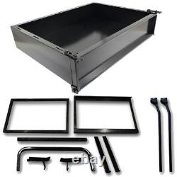 Club Car Precedent Golf Cart Part Black Powder Coated Utility Cargo Bed Box