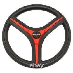 Club Car Precedent Gussi Italia Brenta Black/Red Steering Wheel (06-133)