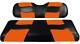 Club Car Precedent Madjax Riptide Seat Covers Black With Orange
