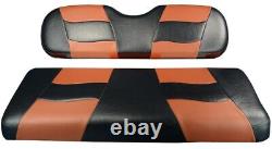 Club Car Precedent Madjax Riptide Two Tone Front Seat Covers In Black/brown