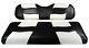 Club Car Precedent Madjax Riptide Two Tone Front Seat Covers In Black/white